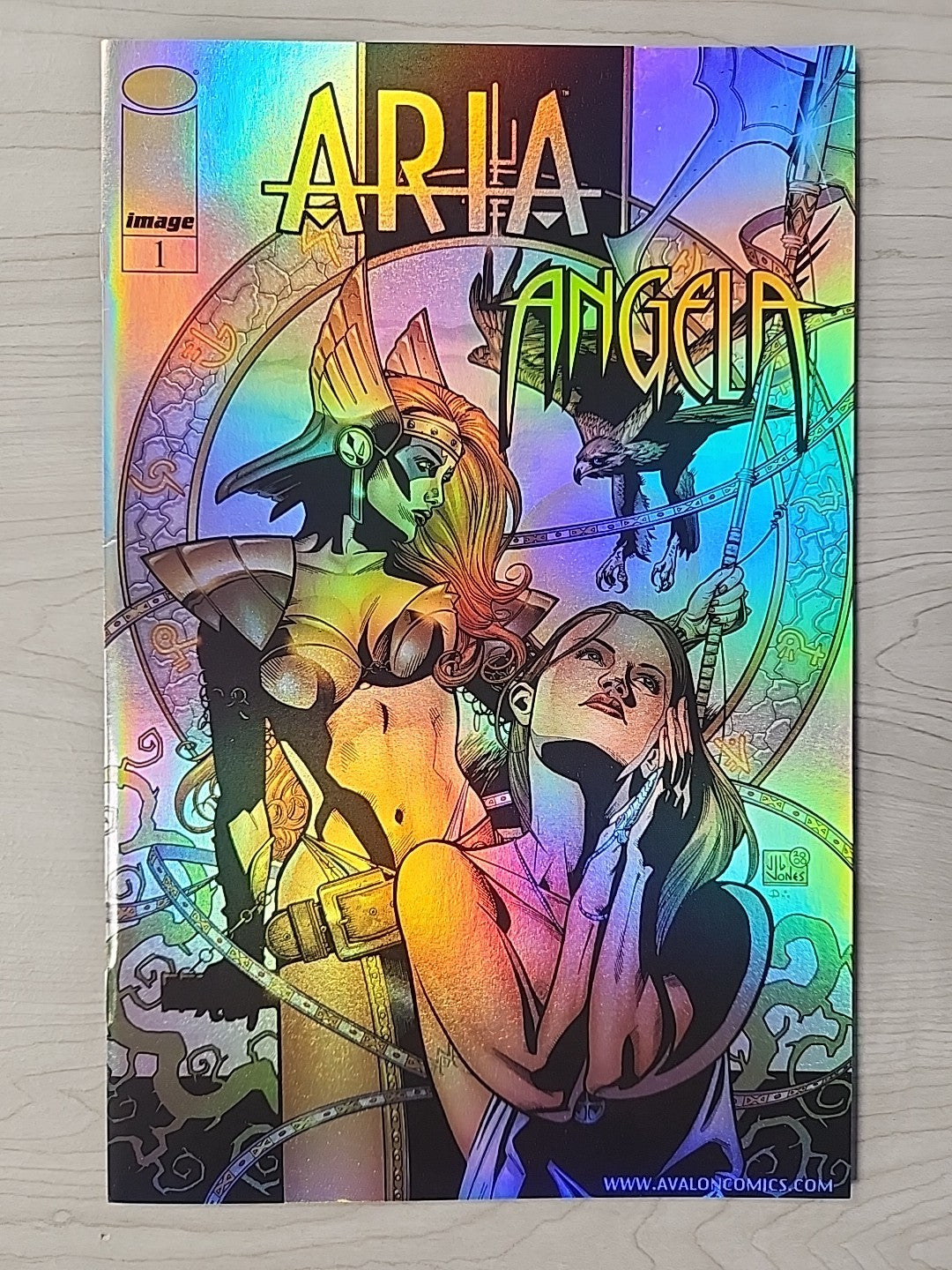 ARIA ANGELA #1 2 Image Comics Lot Of 7 Variants Tower Records Foil Chromium 2000