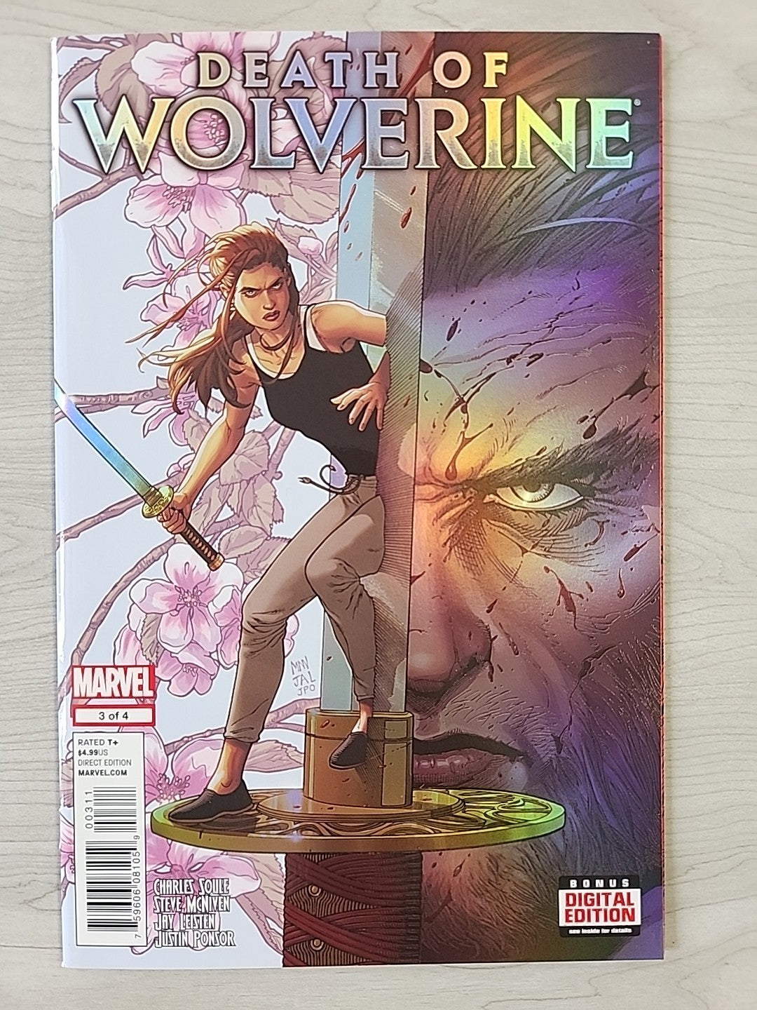 Marvel Comics Death of Wolverine #1-4 Complete Set (2014) Foil Covers Lot Of 4