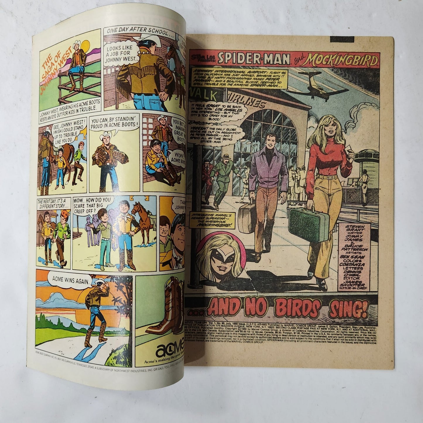 MARVEL TEAM-UP #95 (1980)- 1ST APPEARANCE OF MOCKINGBIRD VF/VF+ KEY