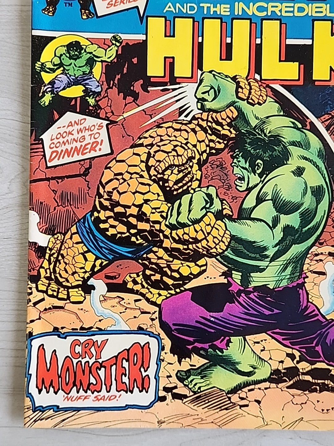 Marvel Feature 11 Thing vs. Hulk Marvel Comics 1973 Bronze Age Key 1st Solo App