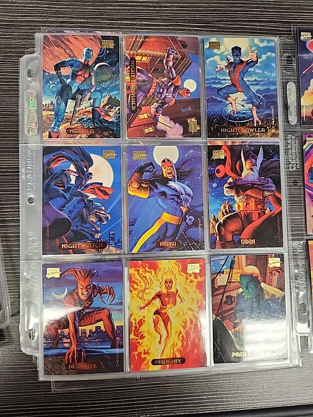1994 Marvel Masterpieces Base Set Powerblast Silver Holofoil Plus Signature 293