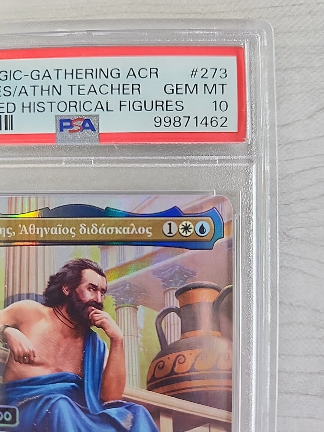 MTG Sokrates Athenian Teacher Serialized 229/500 Foil Greek Socrates PSA Gem 10