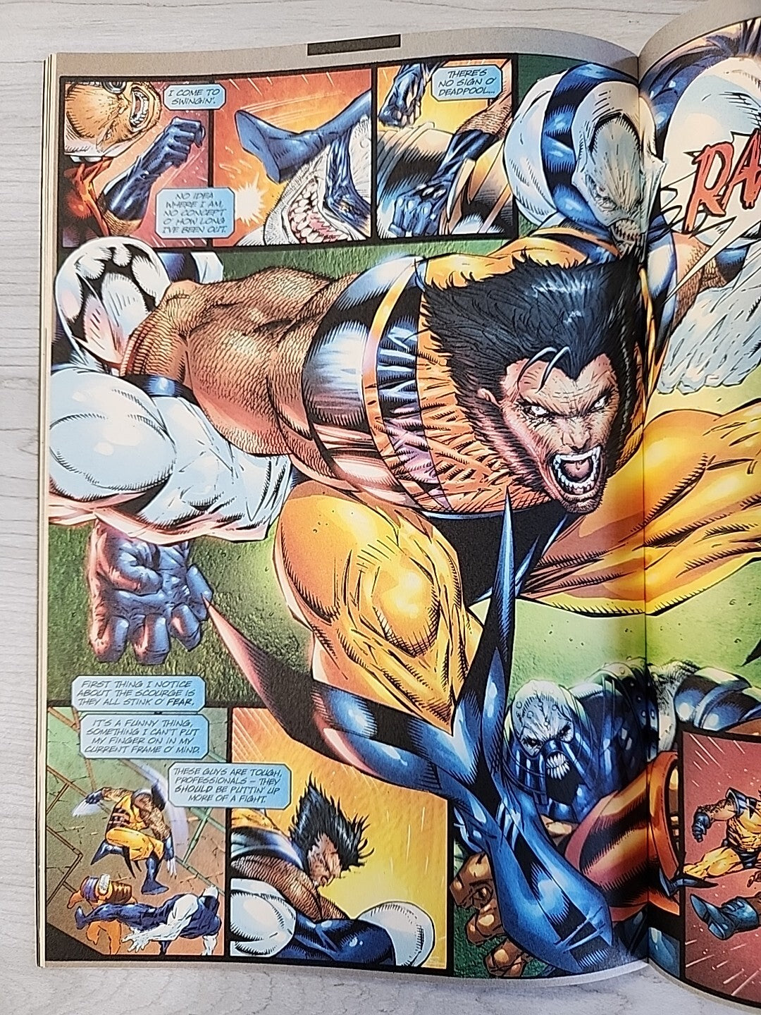 Wolverine #154 VS Deadpool Sept 2000 Rare Newsstand Variant VF Marvel Comics