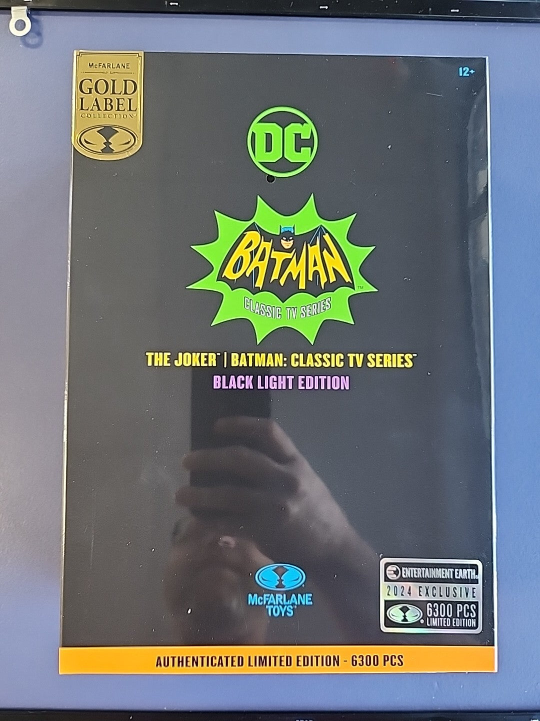 New Retro Joker Batman '66 Ltd Edition/6300 Exclusive Black Light Figure Sealed