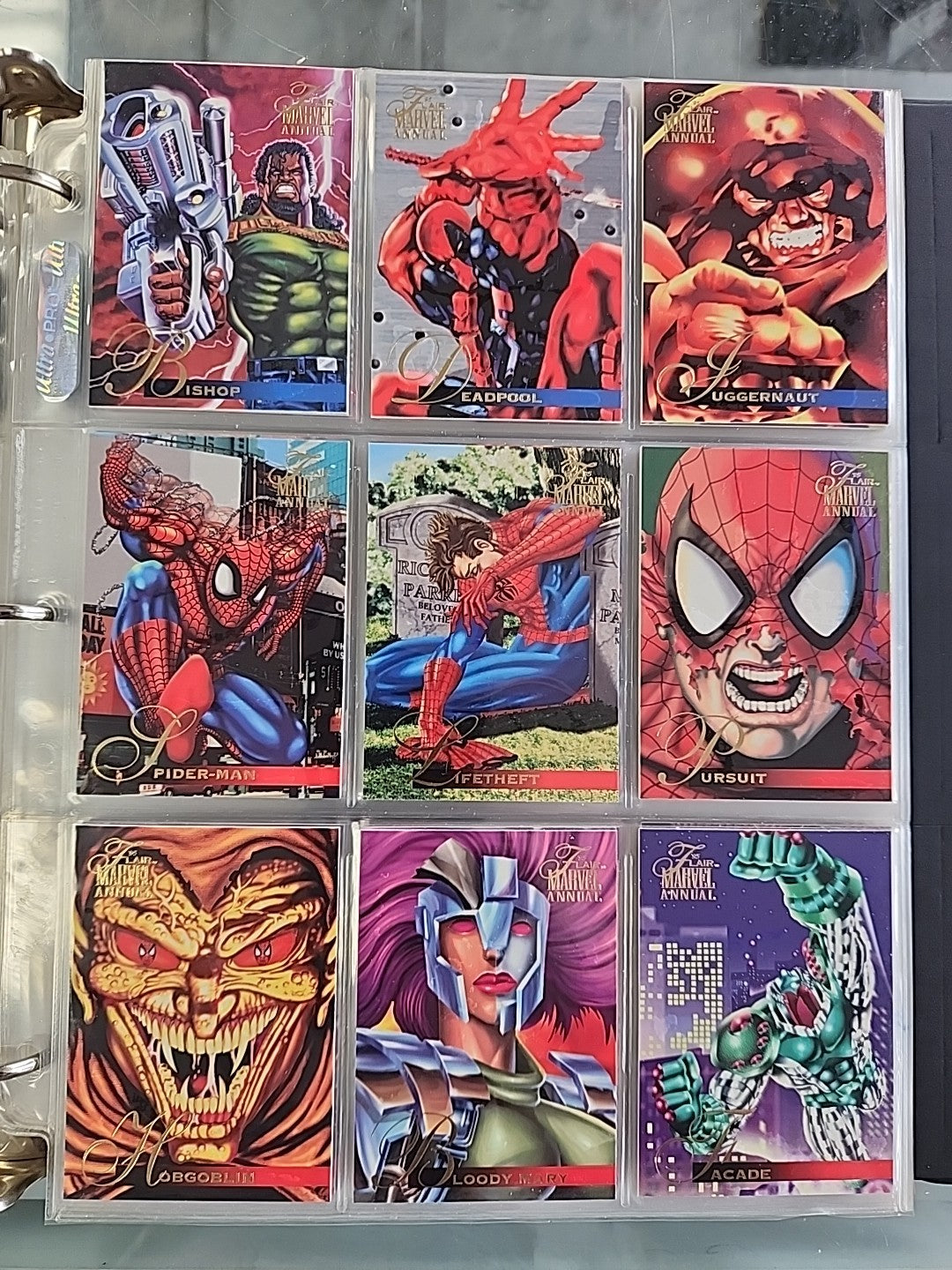 1995 Flair Marvel Annual: Complete Set /w Inserts 200 Cards NM