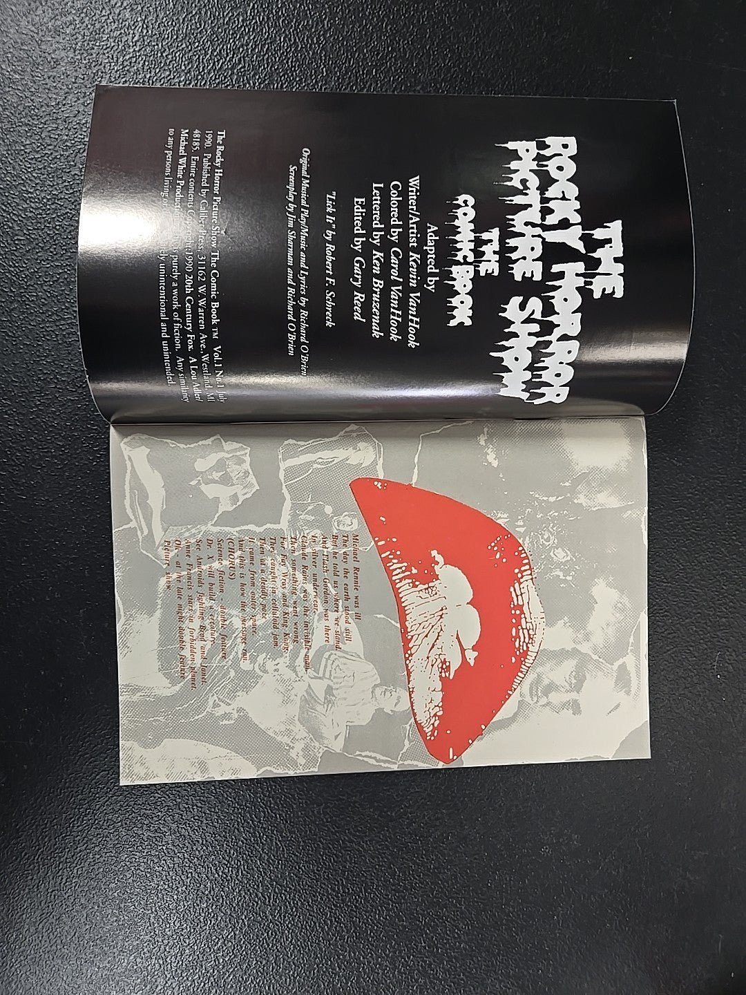The Rocky Horror Picture Show #1 VF- Caliber Press Comic Book Photo Cover