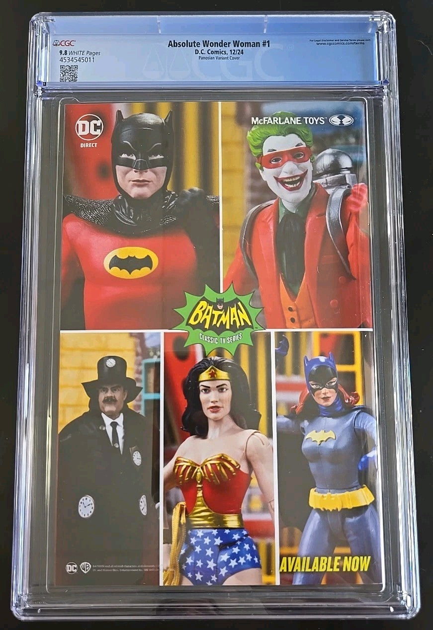 Absolute Wonder Woman (D.C. 2024) #1 1st Print Dan Panosian 1:25 CGC 9.8 WP NM/M