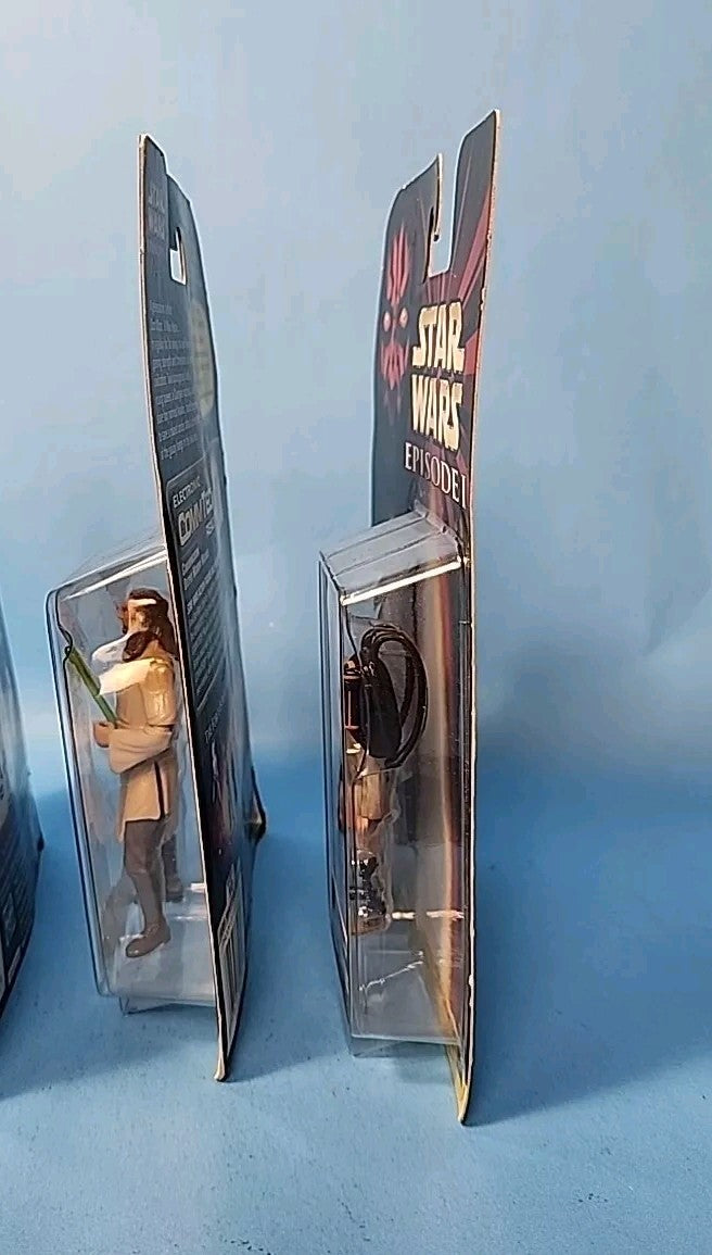 Lot Of 4: Star Wars Episode I Figures Darth Maul Obi-Wan Anakin Qui-Gon