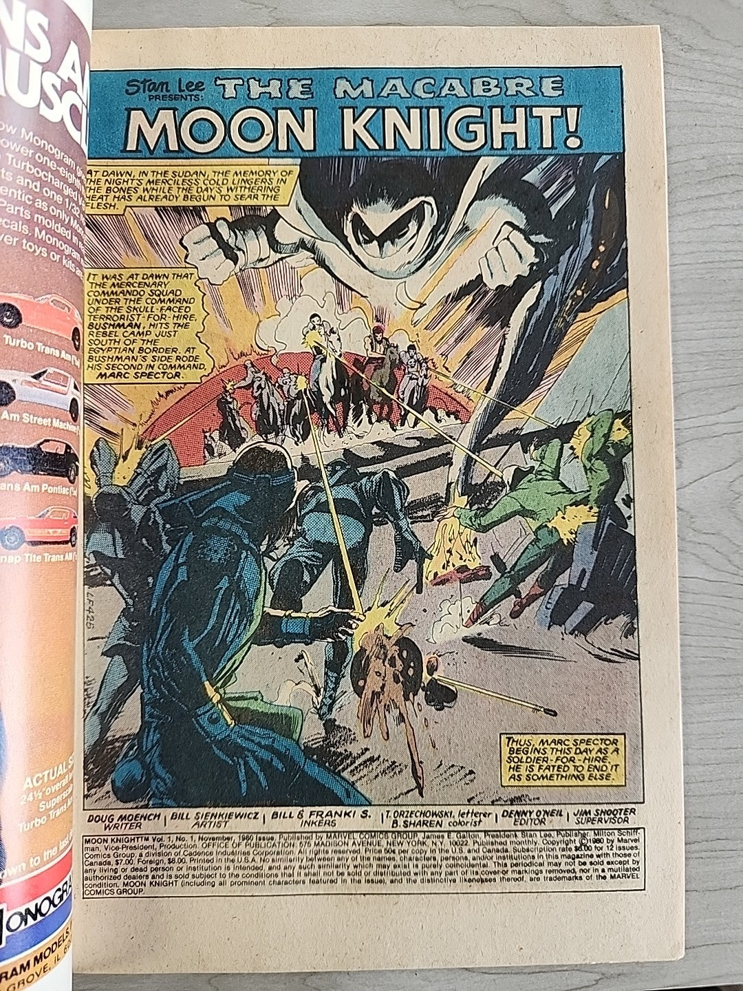 Moon Knight #1 Marvel Comics 1980 1st app of Bushman Khonshu VF
