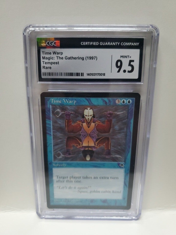 MTG Time Warp - Tempest - 1997 CGC 9.5 Mint+ English