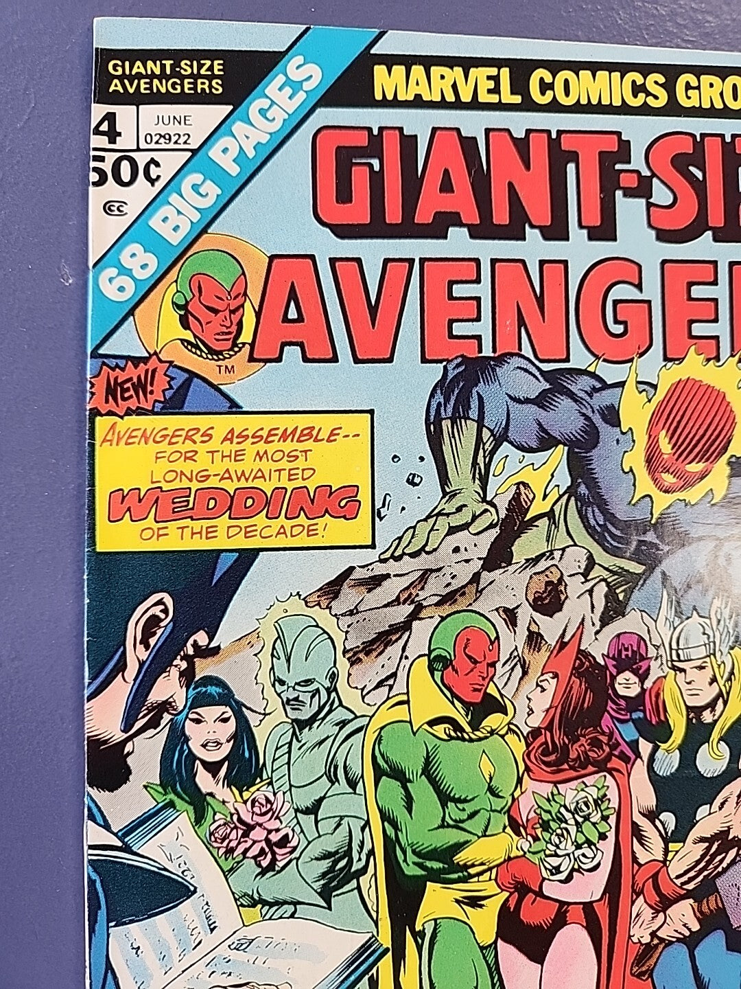 Giant Size Avengers #4, FN/VF 7.0, Vision and Scarlet Witch Wedding