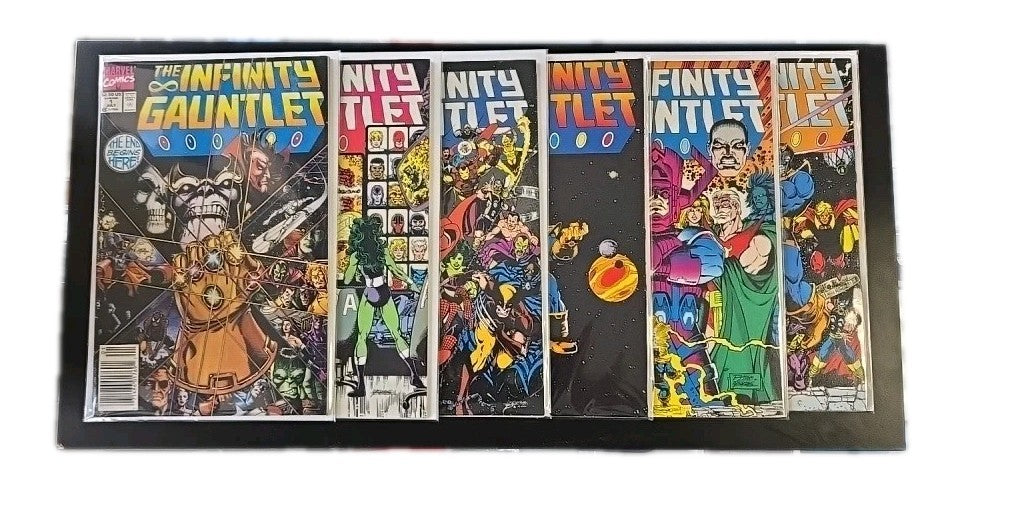 Infinity Gauntlet 1-6 Full Run , Newsstand Copies Of 1,3,4 & 5