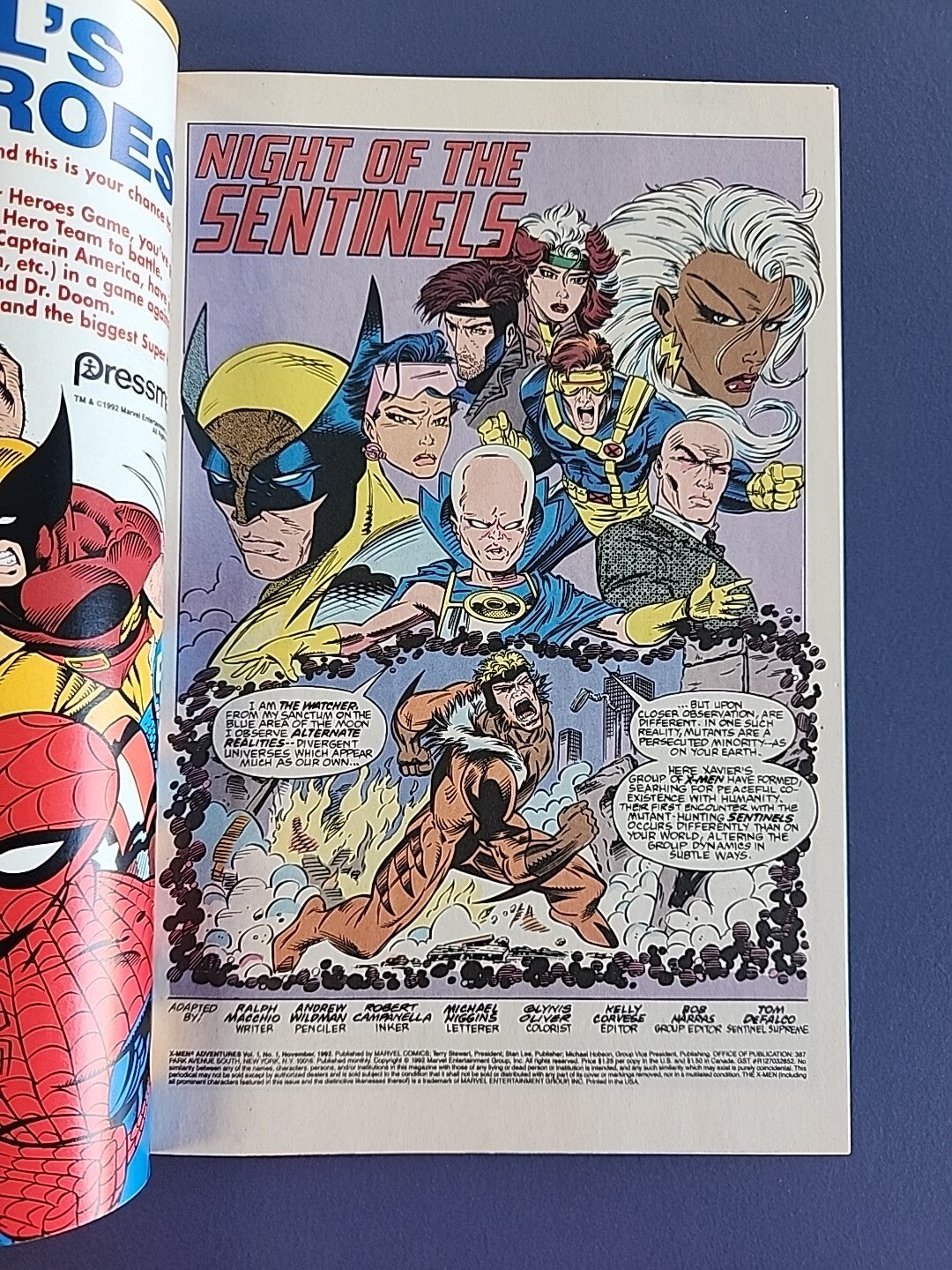 X-Men Adventures #1 1st App of Morph Marvel Comics 1992 X-Men '97 Key VF/NM