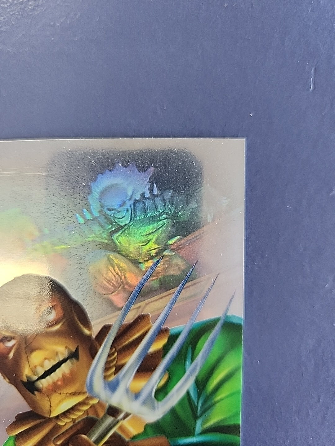 1995 Flair Marvel Annual Holoblast Ghost Rider Scarecrow vs #10 7v7