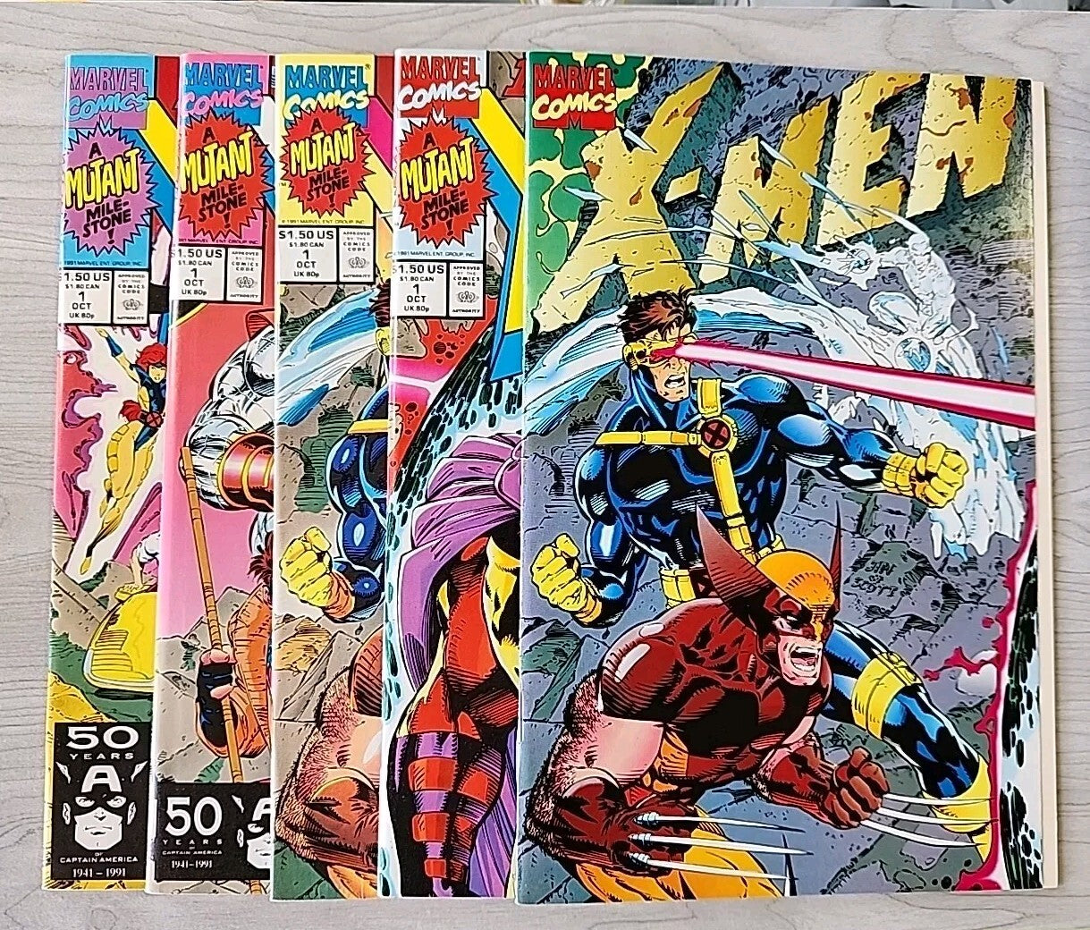 X-Men #1 (1991) ~ All Covers ~ Plus #'s 2-12 #4 Omega Red Lot Of 16 NM Marvel