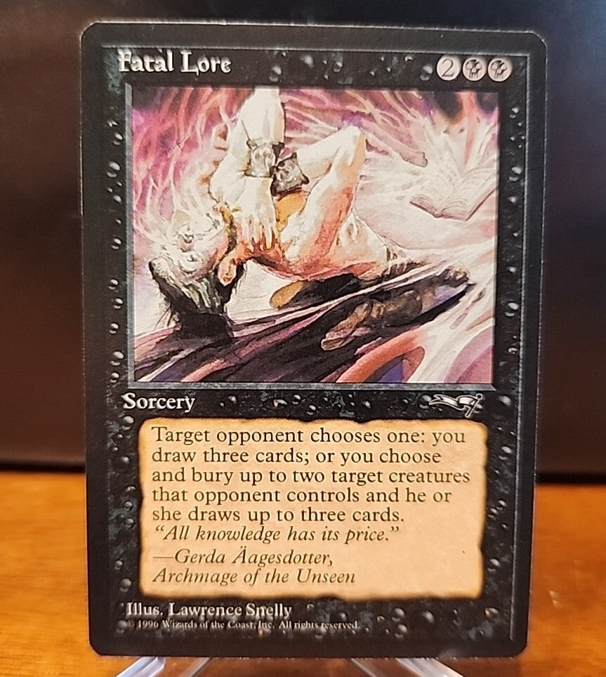 MTG Fatal Lore Alliances Black Rare English