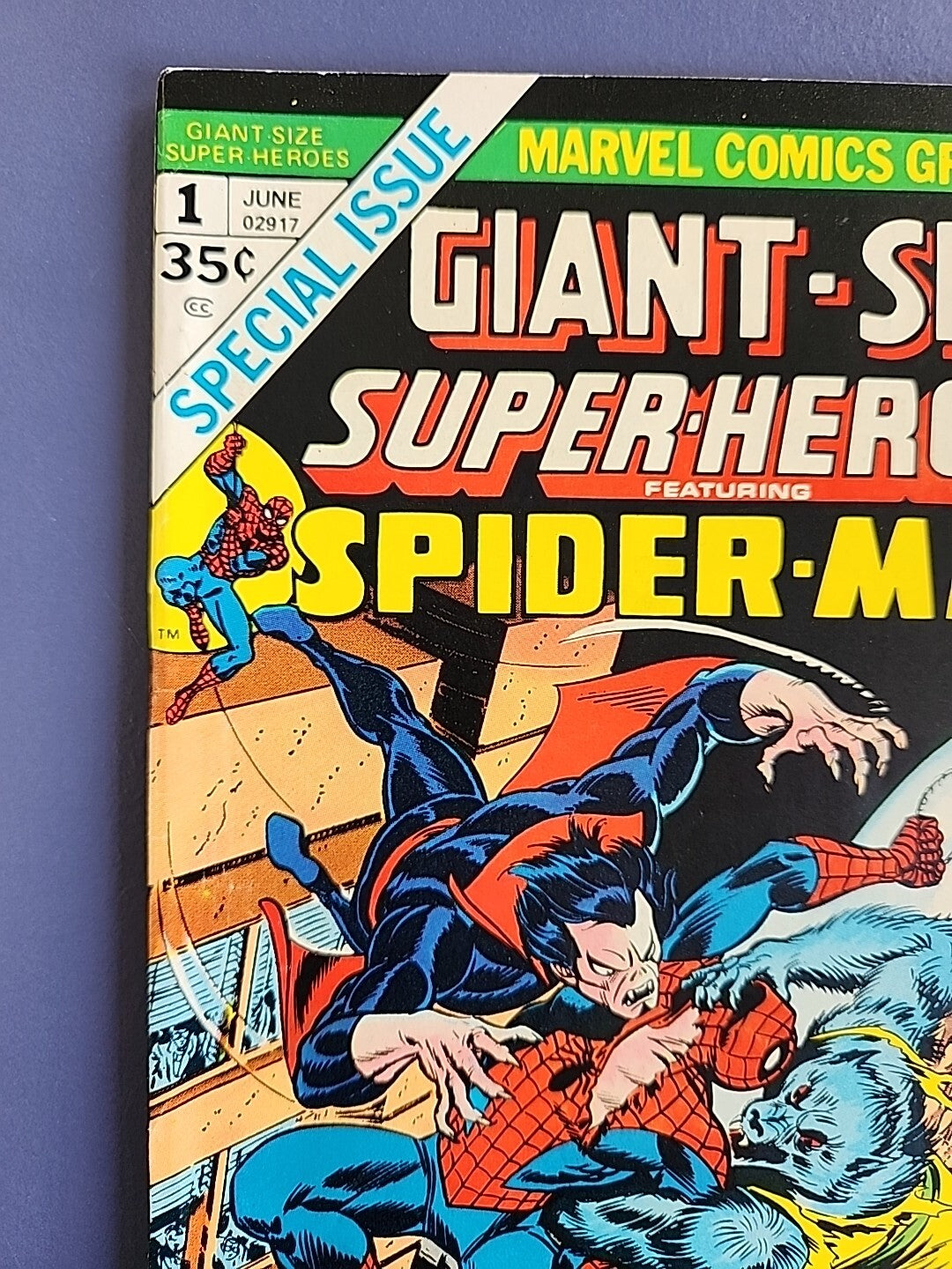 Giant-Size Super-Heroes #1 (1974) Amazing Spider-Man Morbius, Man-Wolf VF