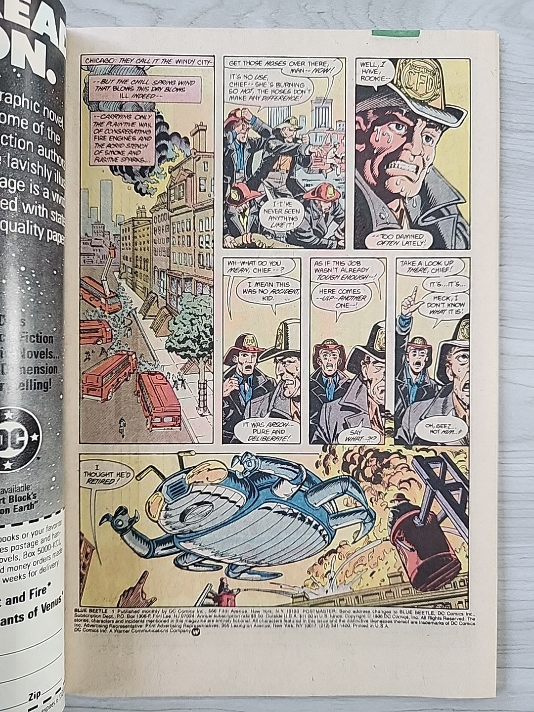 Blue Beetle Comic Book #1 1st Appearance Conrad Carapax DC June 86 NM