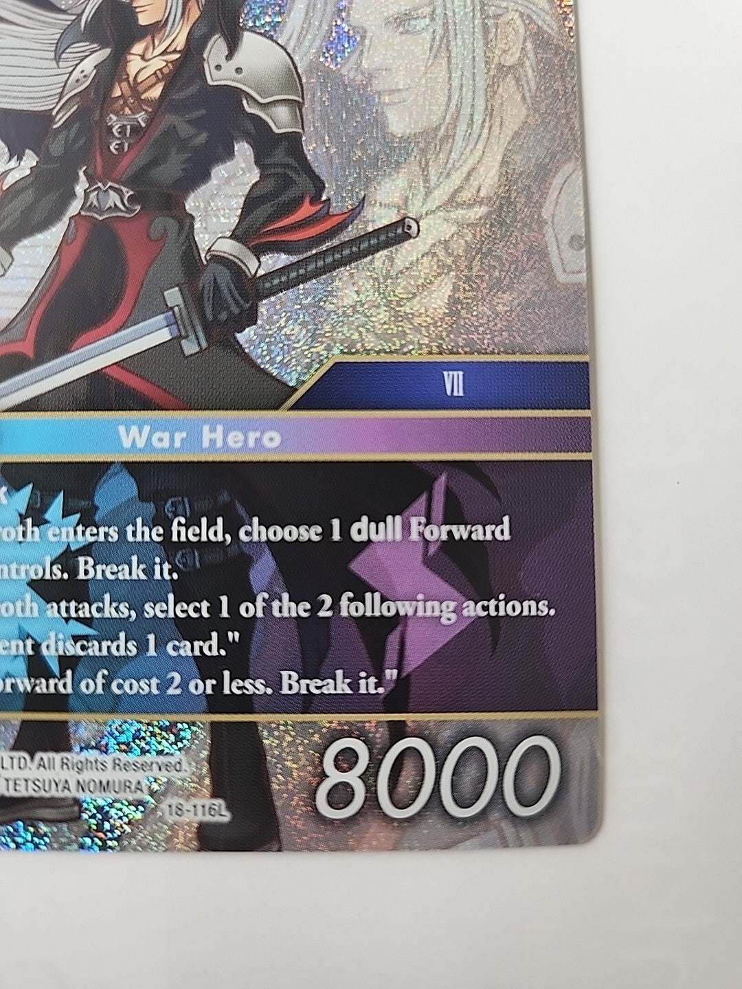 Final Fantasy TCG Opus 18 War Hero Legend Sephiroth MINT/NM Foil 18-116L KH