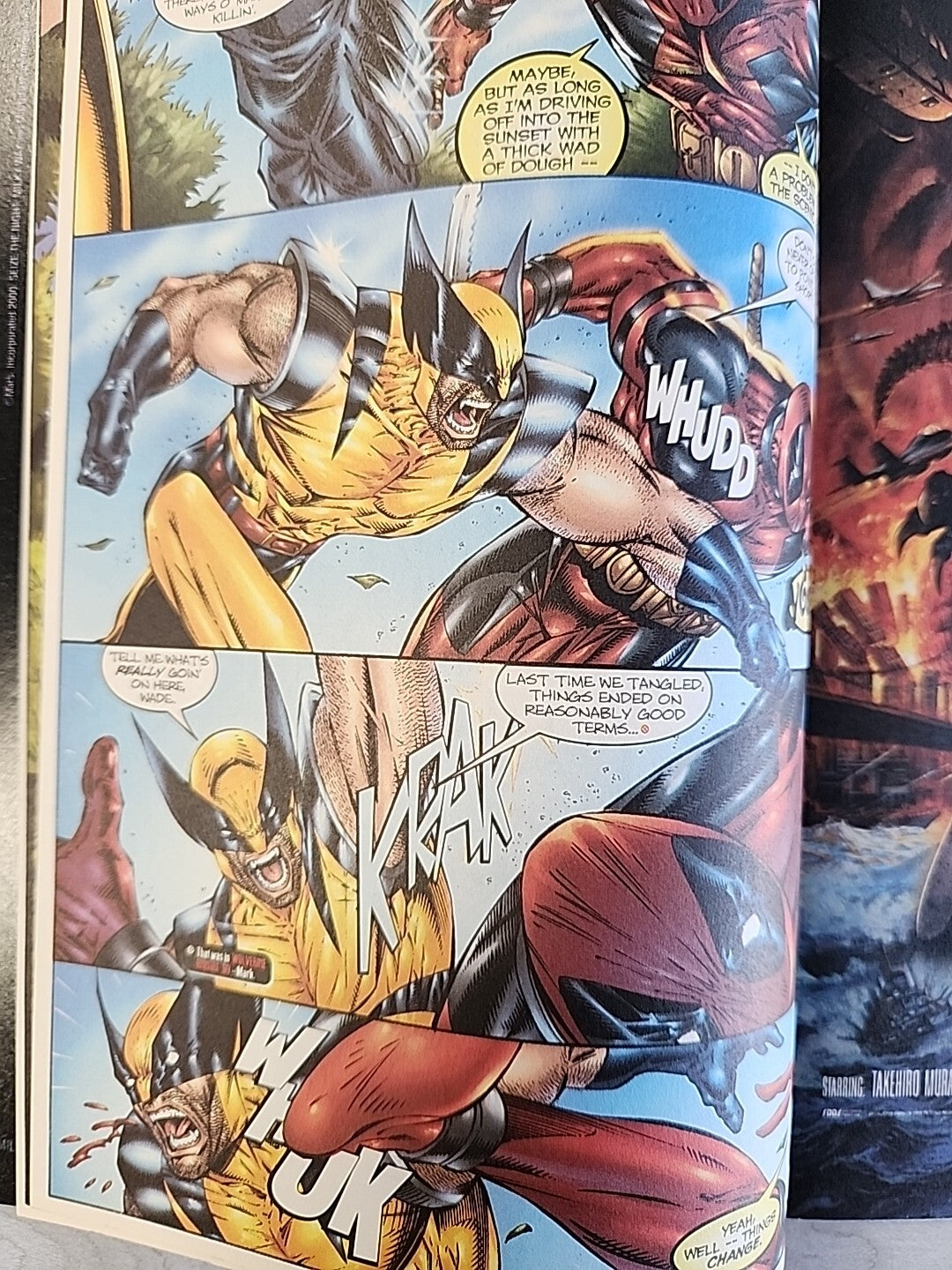 Wolverine #154 VS Deadpool Sept 2000 Rare Newsstand Variant VF Marvel Comics