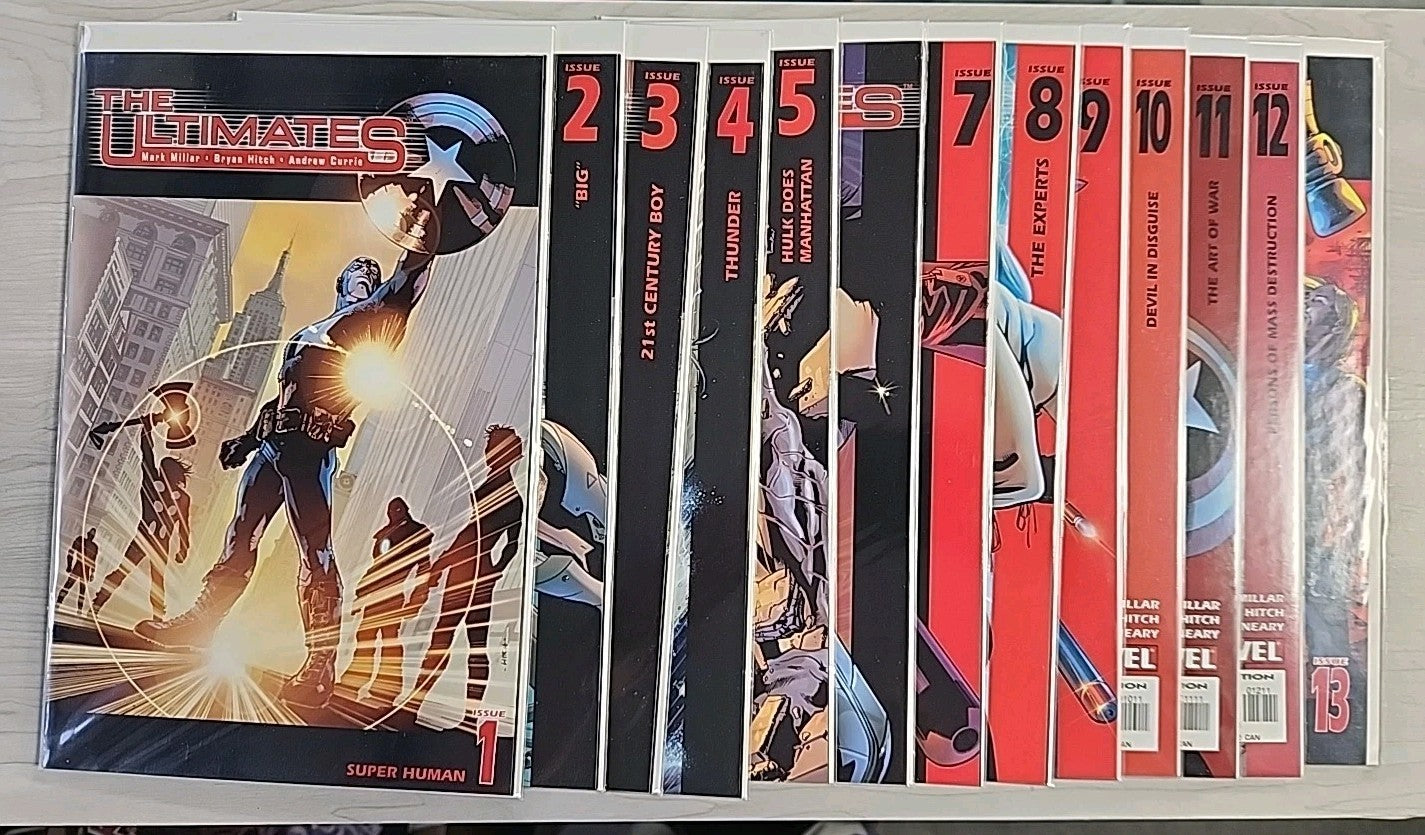 The Ultimates issues 1 - 13 Complete Series Full Set Millar Hitch Marvel NM