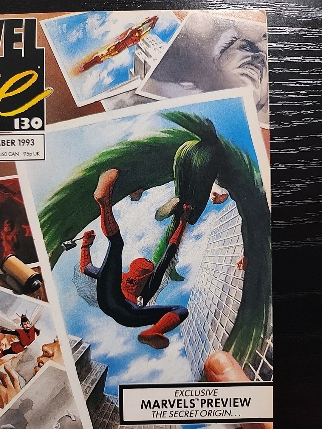 MARVEL AGE #130 1993 1st ALEX ROSS Marvel Cover Newsstand Variant VF Poster Incl