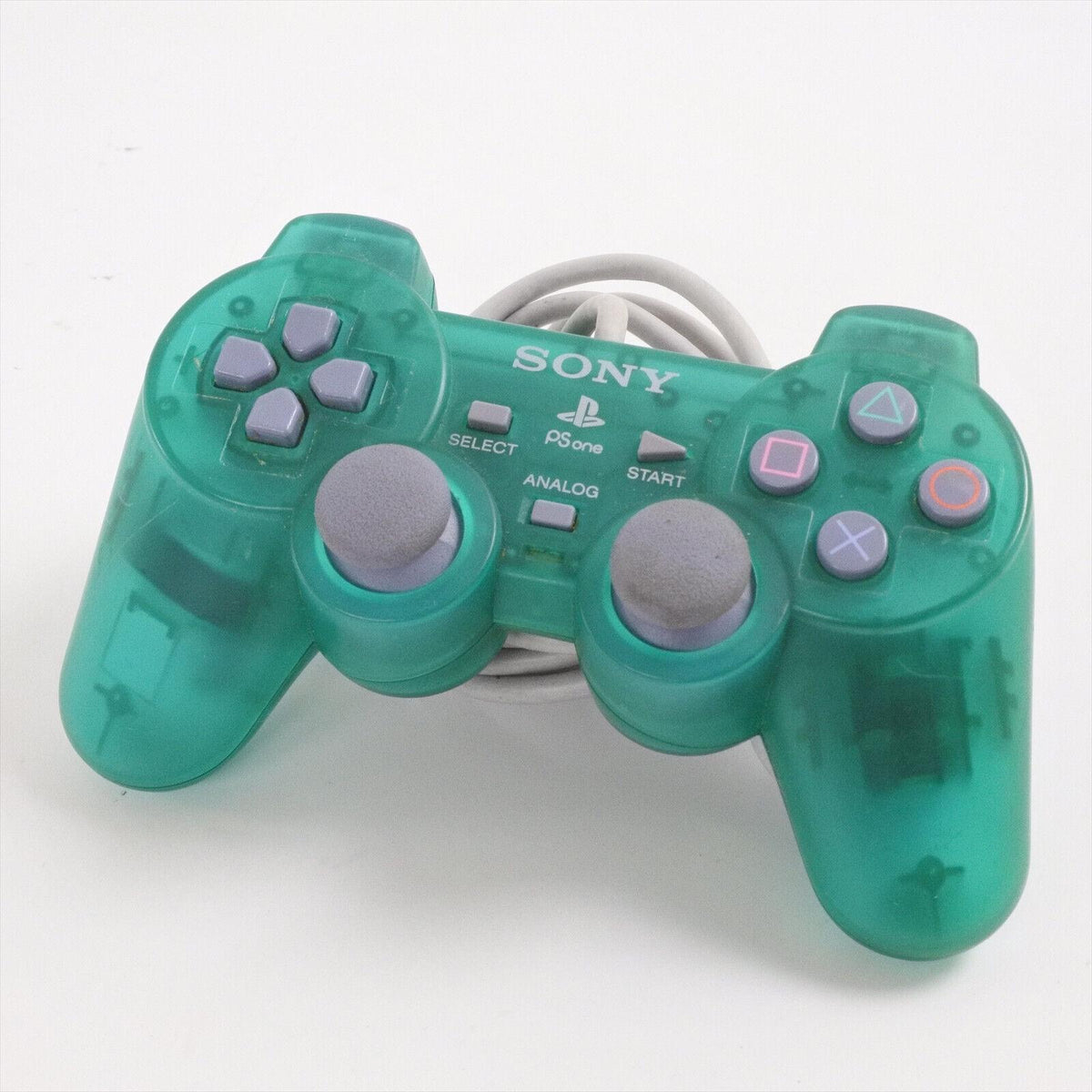 PS1 DUALSHOCK EMERALD GREEN CONTROLLER - LOOSE