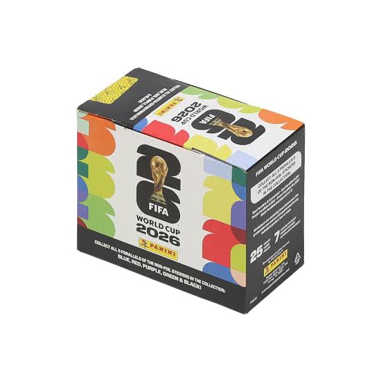 2026 FIFA World Cup Soccer 25-Pack Sticker Box US
