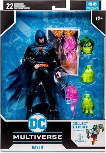 DC MULTIVERSE RAVEN FIGURE BEAST BOY BAF