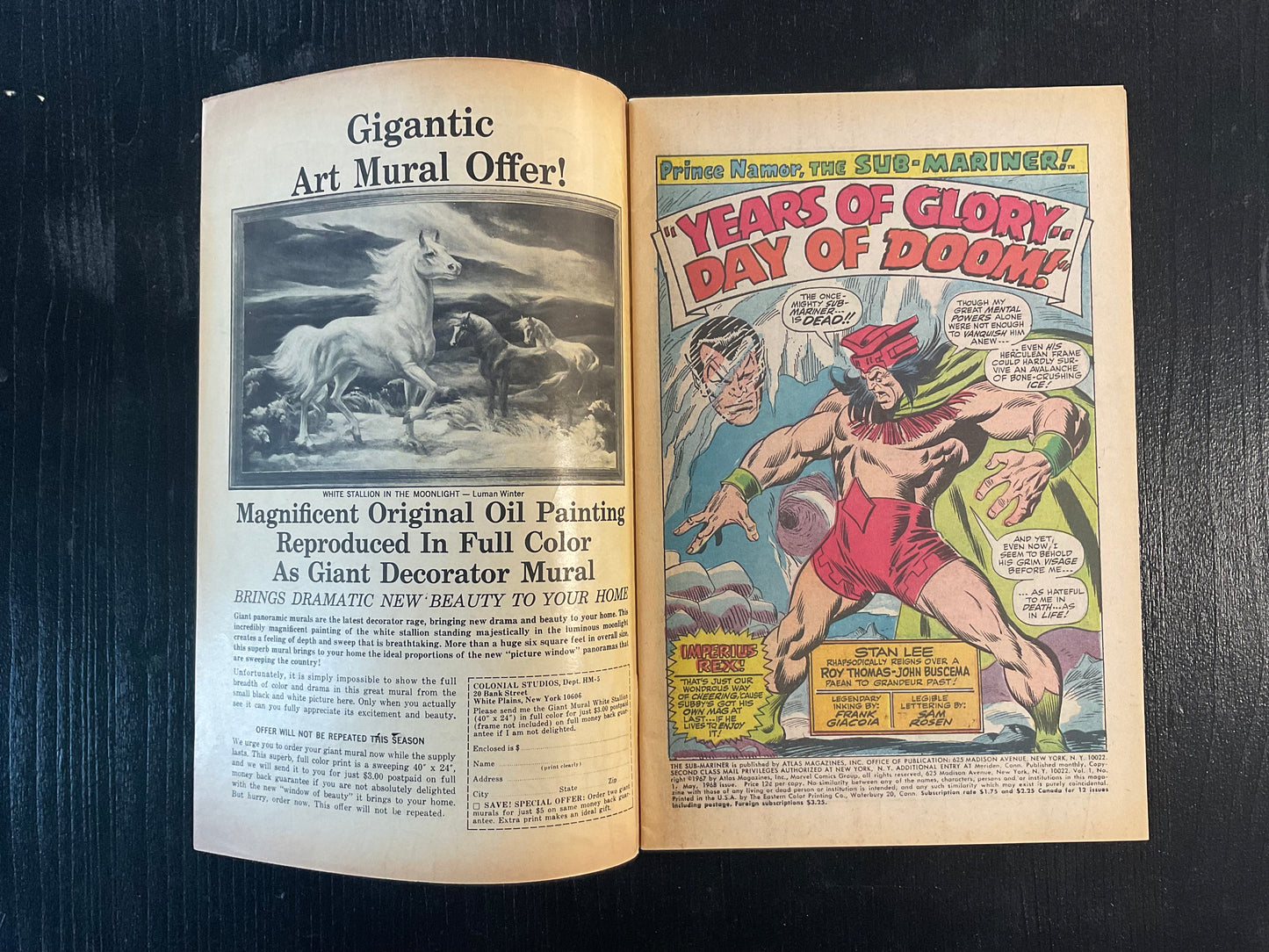 SUB-MARINER (1968) #1 ORIGIN RETOLD FN+ 6.5