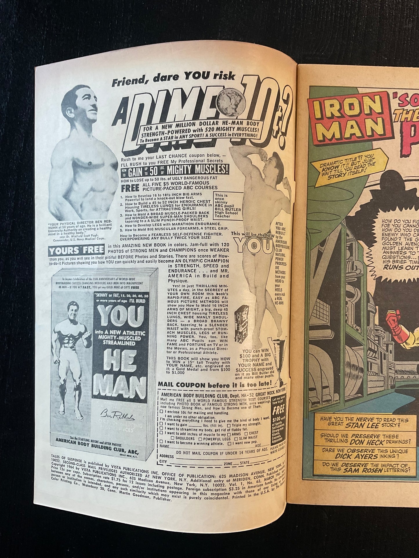 TALES OF SUSPENSE #63 (1965) VG/FN 5.0 ORIGIN OF CAP