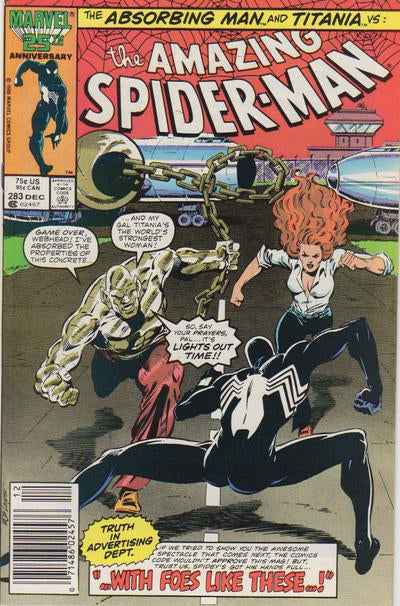 Amazing Spider-Man (1963) #283 VF/NM Newsstand Edition