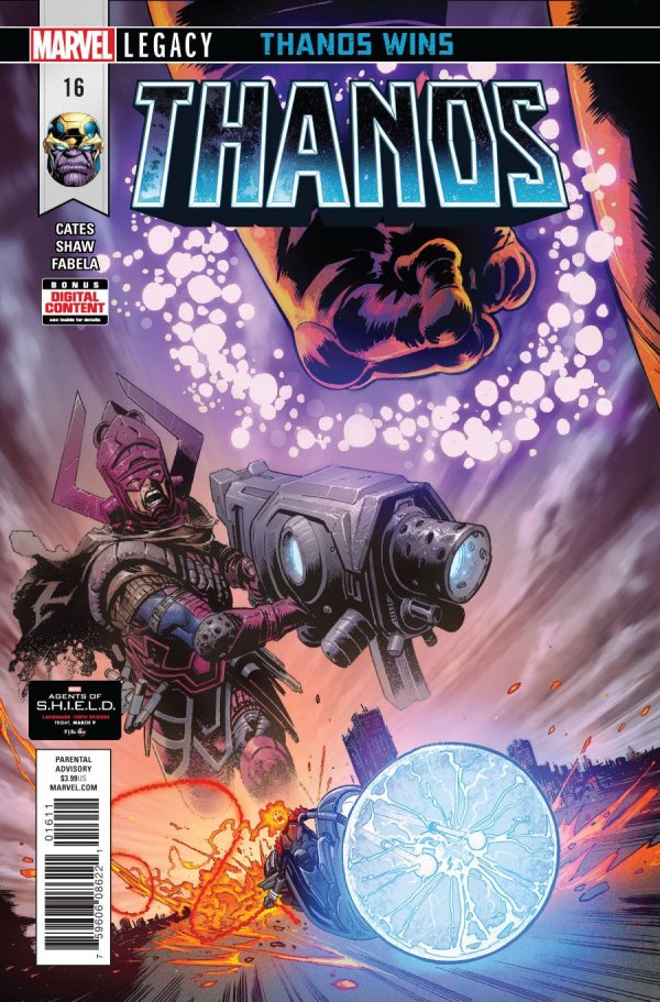 Thanos (2016) #16 NM Origin of Cosmic Ghost Rider, 1st Full Fallen One
