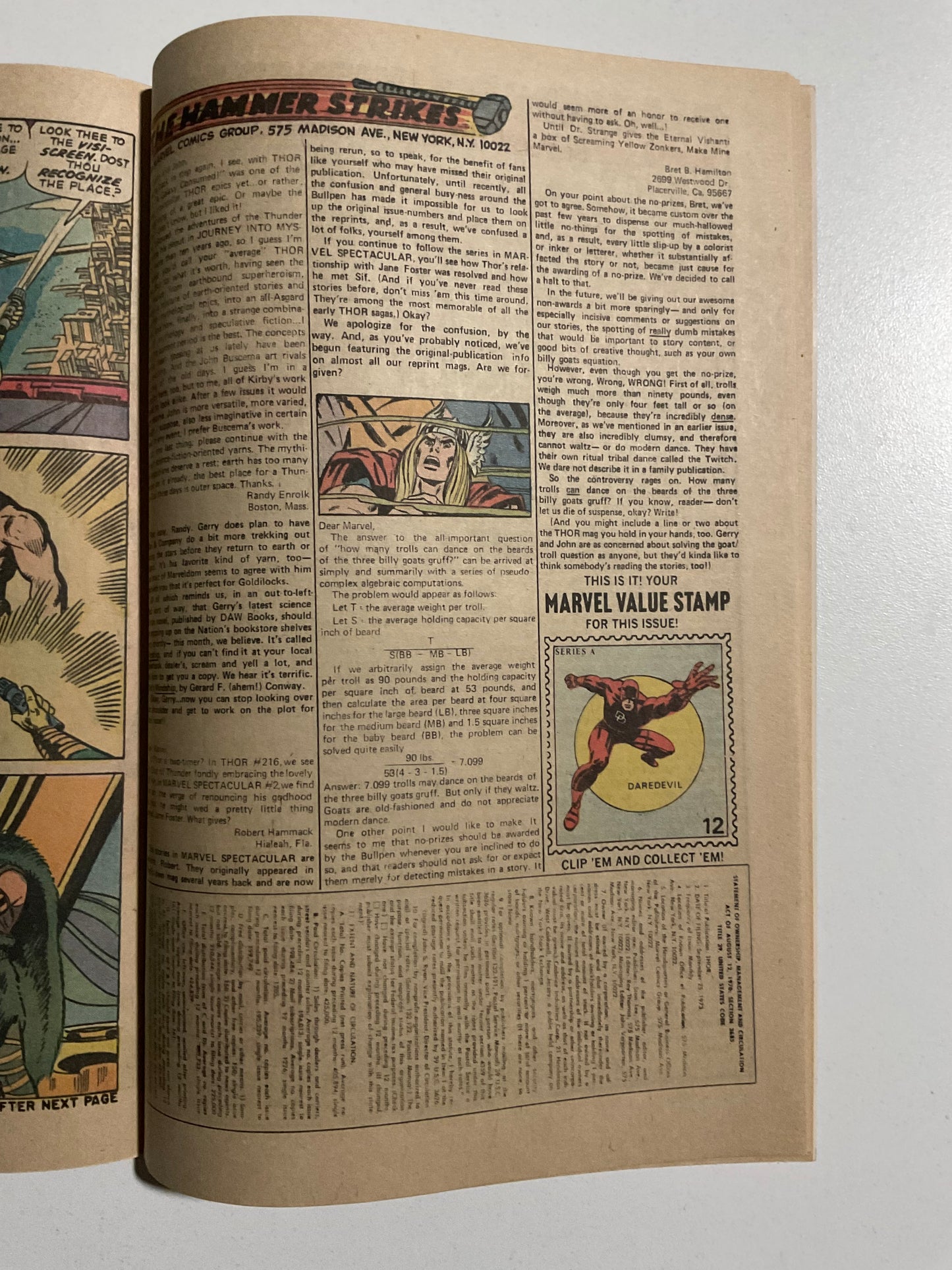 Thor (1966) #223 VF Daredevil MVS #12 Intact