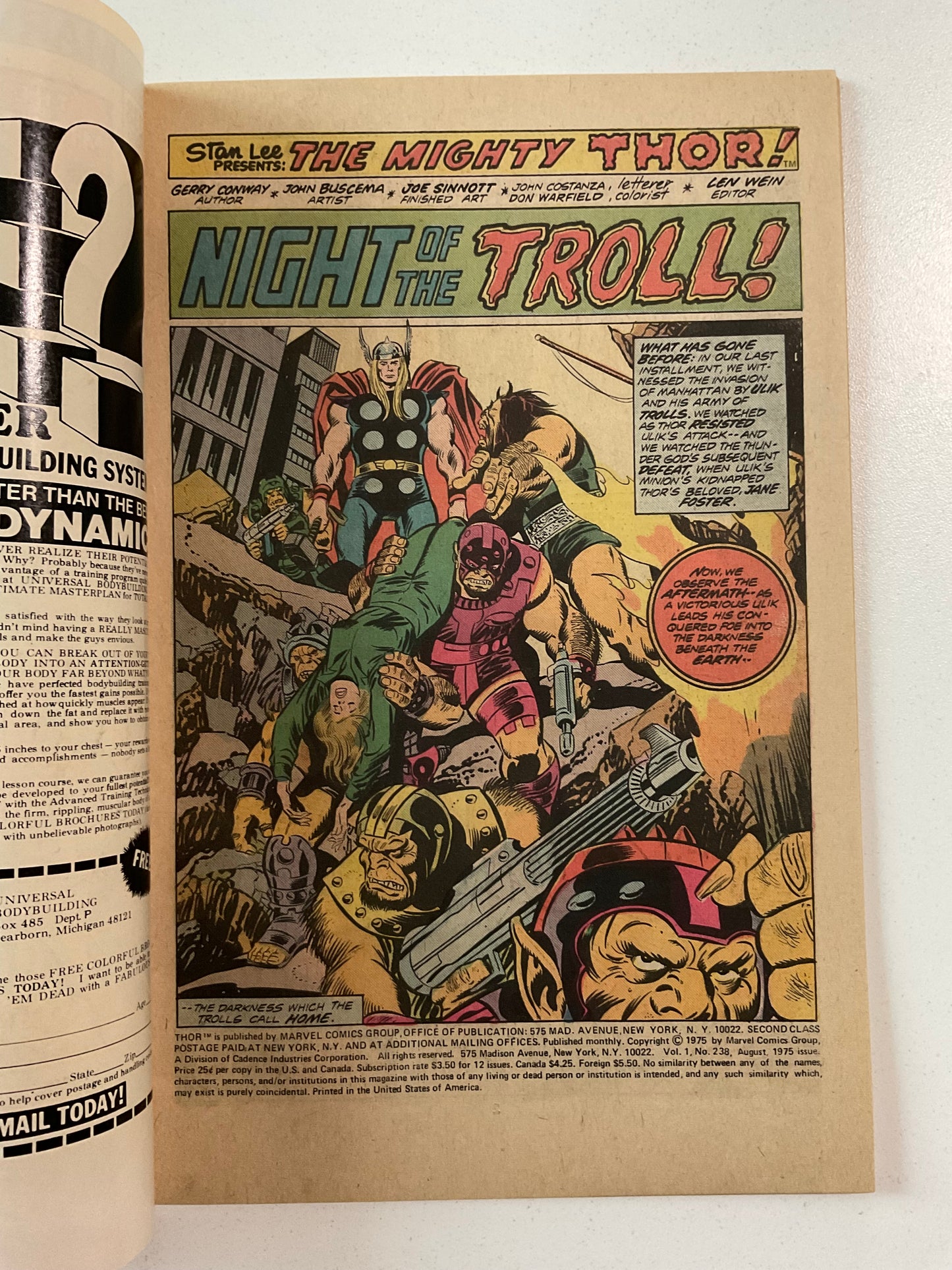 Thor (1966) #238 VF MVS INTACT #94 Electro
