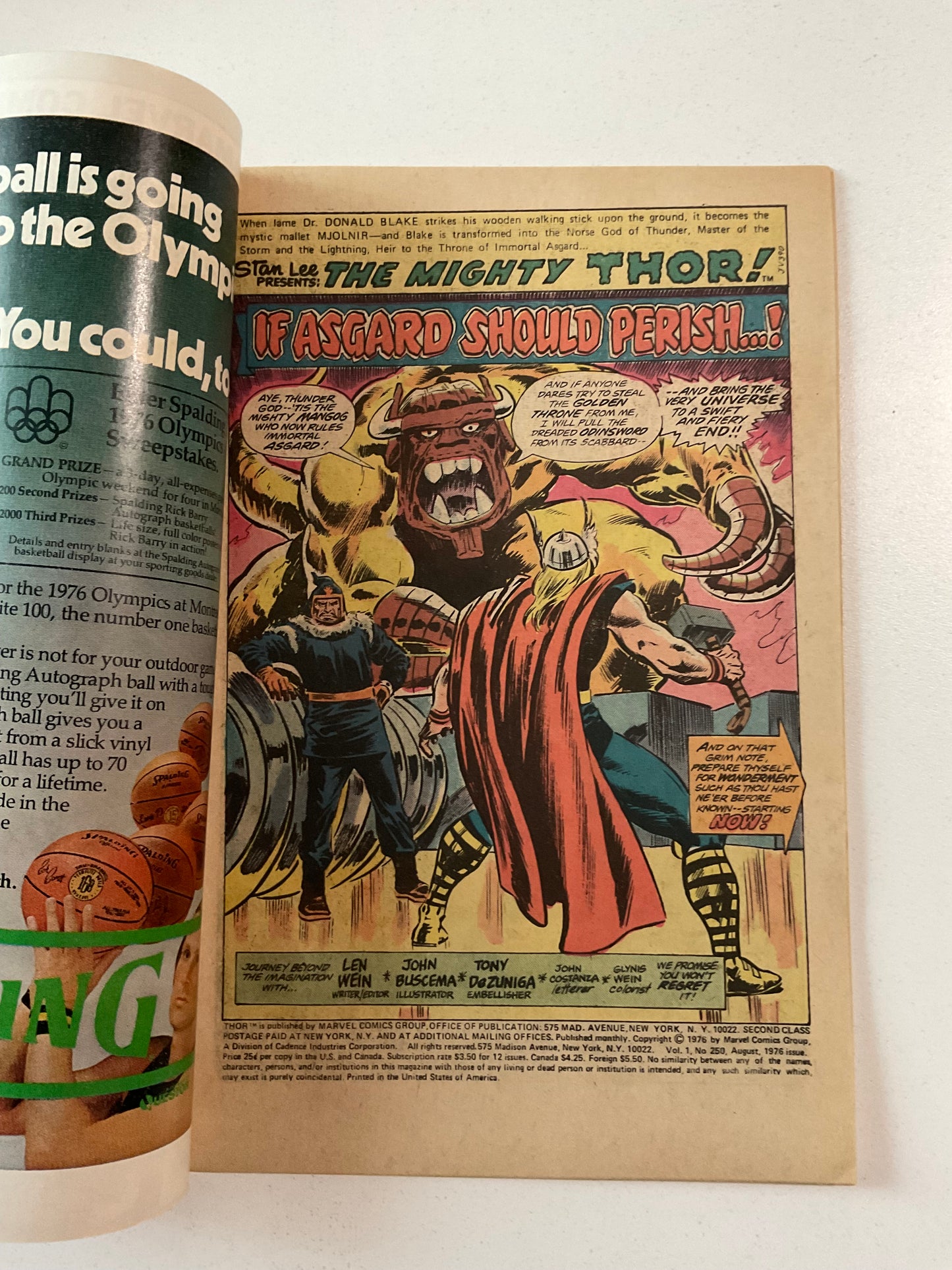 Thor (1966) #250 VF 250th Issue Jack Kirby Cover