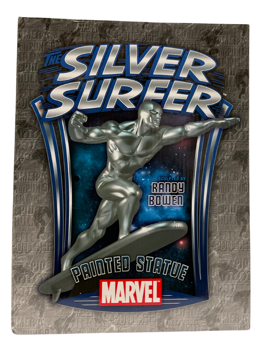 BOWEN DESIGNS SILVER SURFER PAINTED STATUE