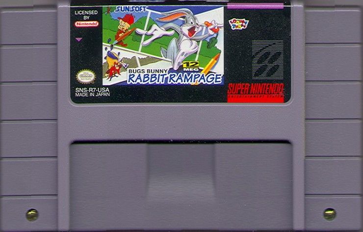 SNES BUGS BUNNY RABBIT RAMPAGE