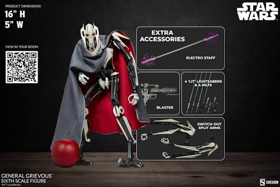 GENERAL GRIEVOUS SIXTH SCALE COLLECTIBLE FIGURE