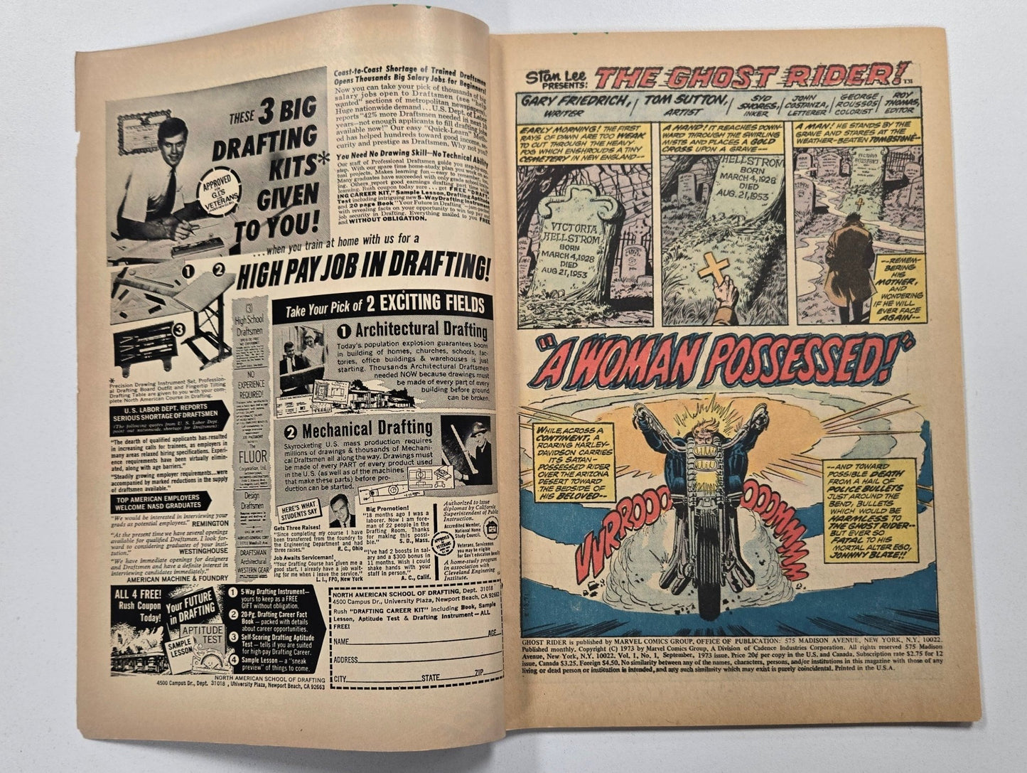 Ghost Rider (1972) 001 VG Key Issue - Infinite Collectibles