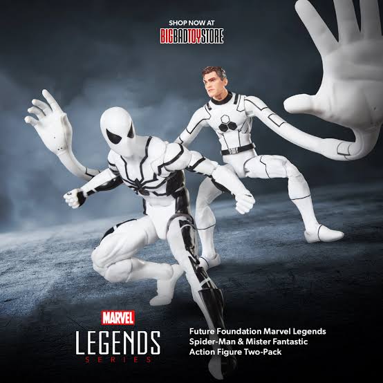 MARVEL LEGENDS MR. FANTASTIC AND SPIDER-MAN FUTURE FOUNDATION 2-PACK