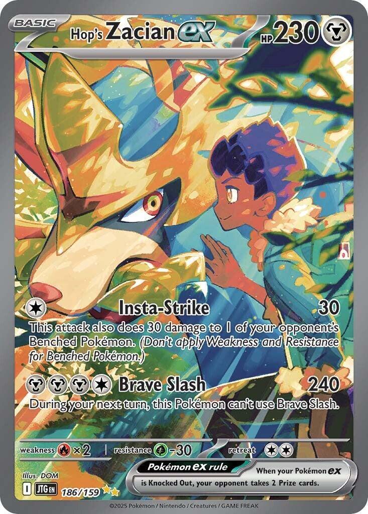 Hop's Zacian ex 186/159 Sv09: Journey Together Holo