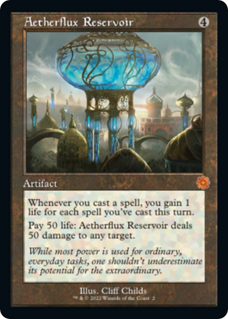 MTG Aetherflux Reservoir The Brothers' War Retro Artifacts 2 NM Mythic