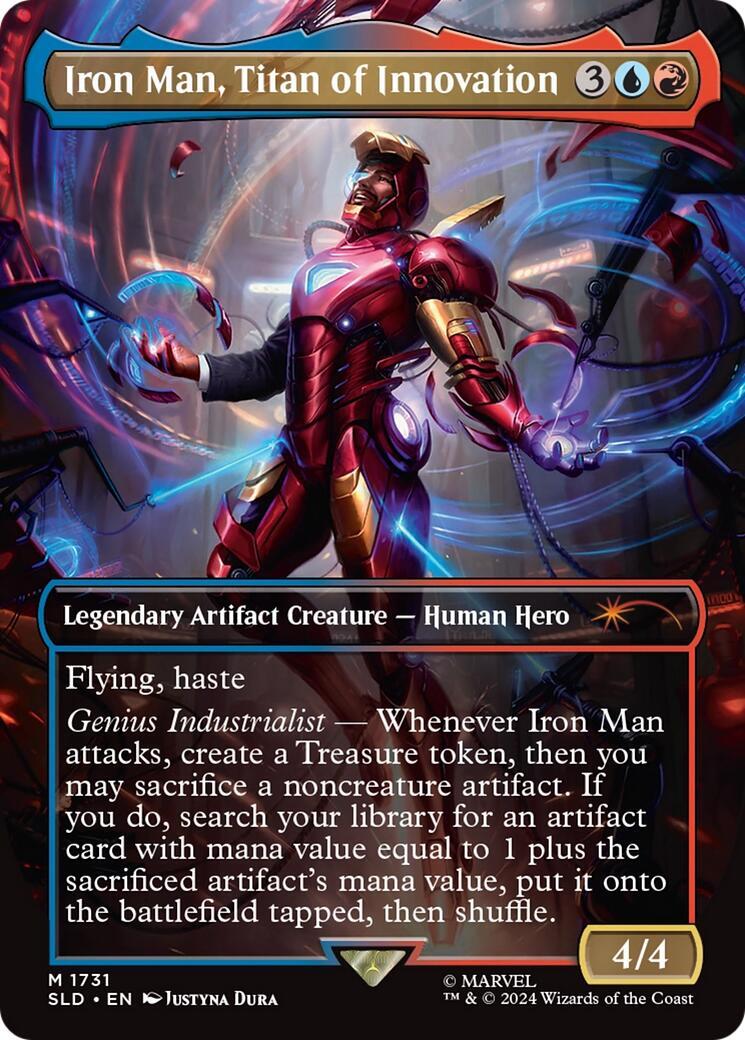 MTG Iron Man, Titan of Innovation (Secret Lair) Borderless Non-Foil NM