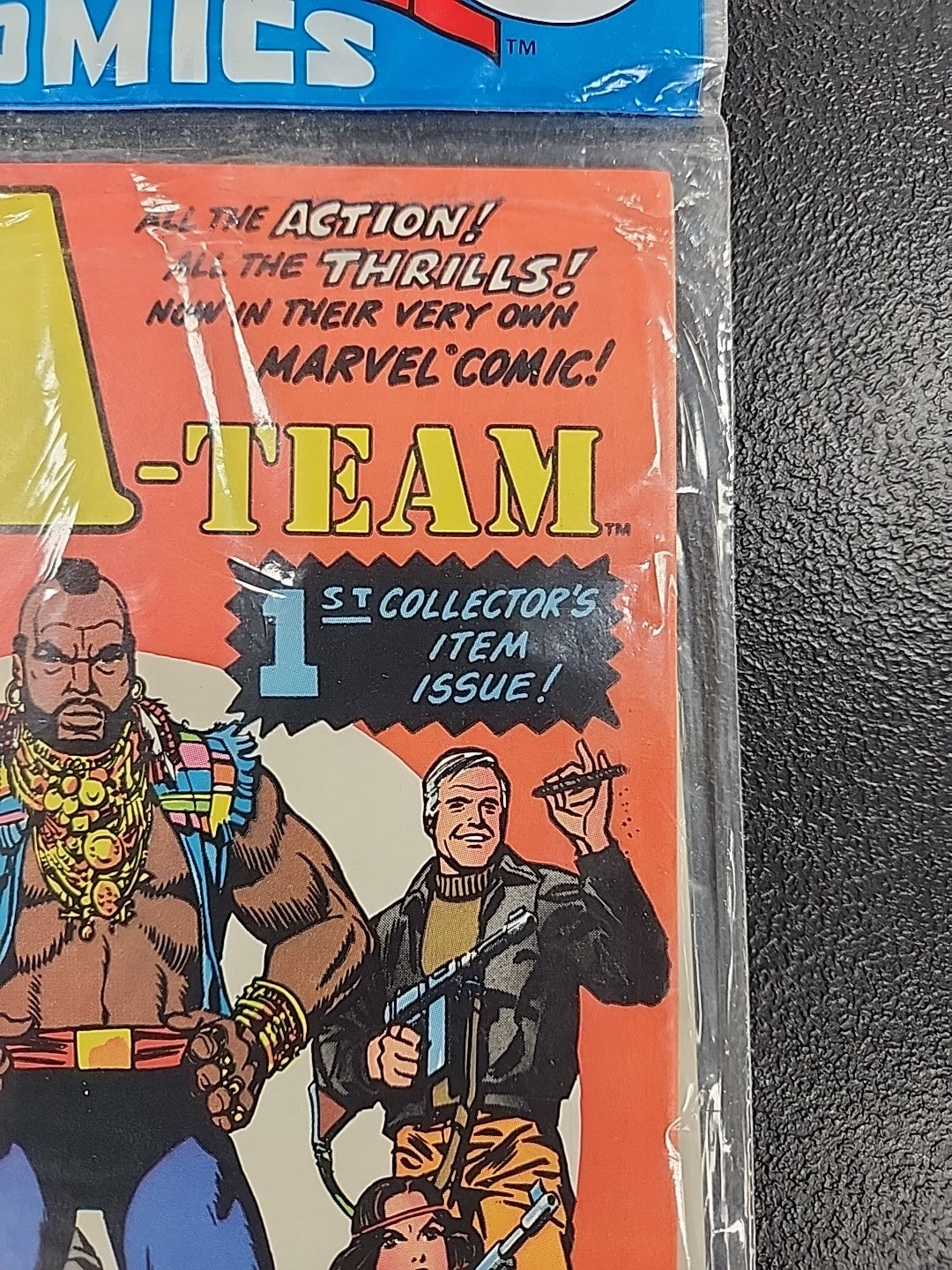 MARVEL COMICS THE A - TEAM 3 COMIC BOOKS ORIGINAL PLASTIC 1984 MINT Sealed