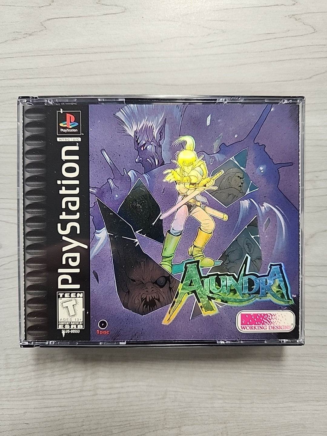 Alundra (Sony PlayStation 1, 1997) PS1 - No Map, Tested, Working