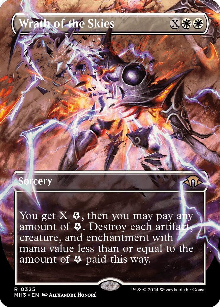 MTG Wrath of the Skies 0325 Borderless Foil Modern Horizons 3 Magic English