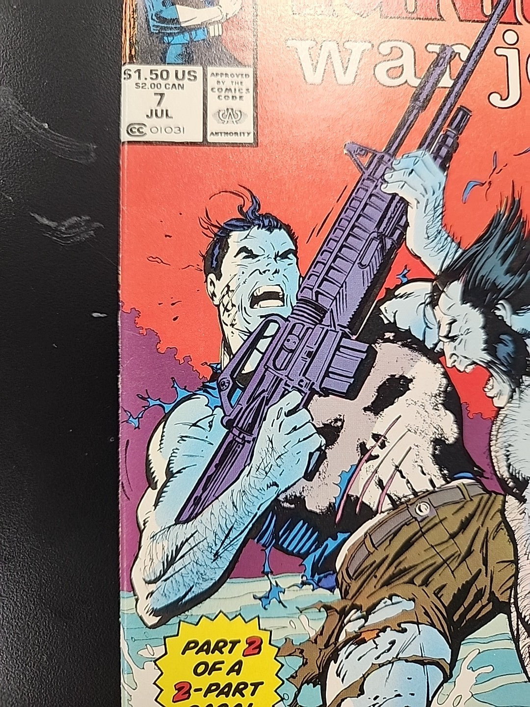 Punisher War Journal #7 (Newsstand) VF/NM Marvel Jim Lee Wolverine