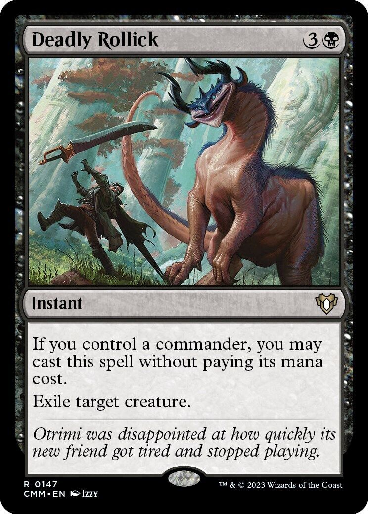 MTG Deadly Rollick Commander Masters Regular English Magic The Gathering NM