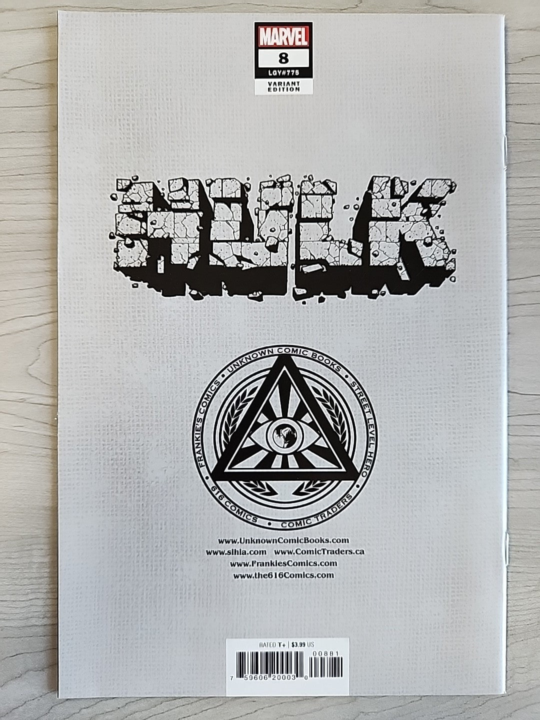 HULK #8 Virgin MICO SUAYAN Exclusive UNKNOWN COMICS ASM 316 Cover Swipe